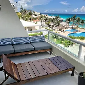 On The With Terrace Ocean View, Brisas 01 By & Ocean , Cancun Mexico